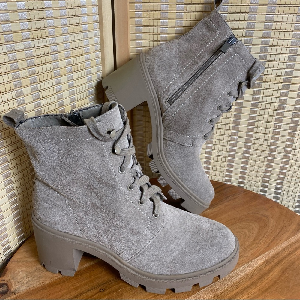 Splendid Women's 8 Mady Taupe Combat Boots